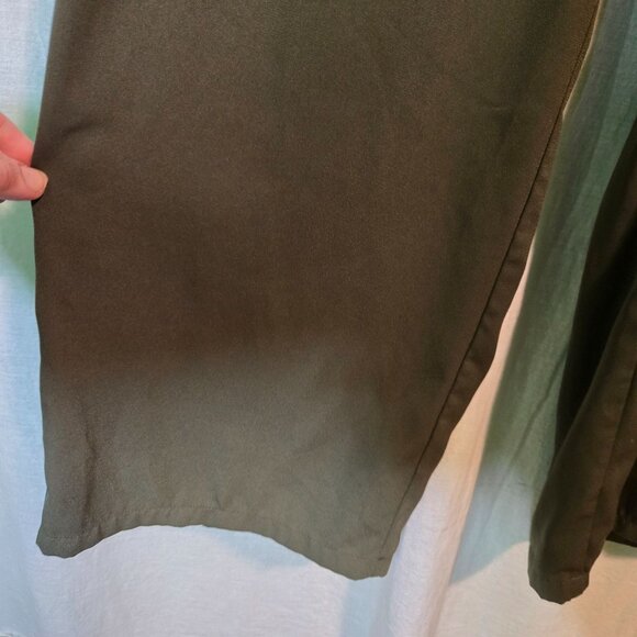 a new day pants womens XL olive green wide-leg high-waisted business casual - Picture 6 of 8